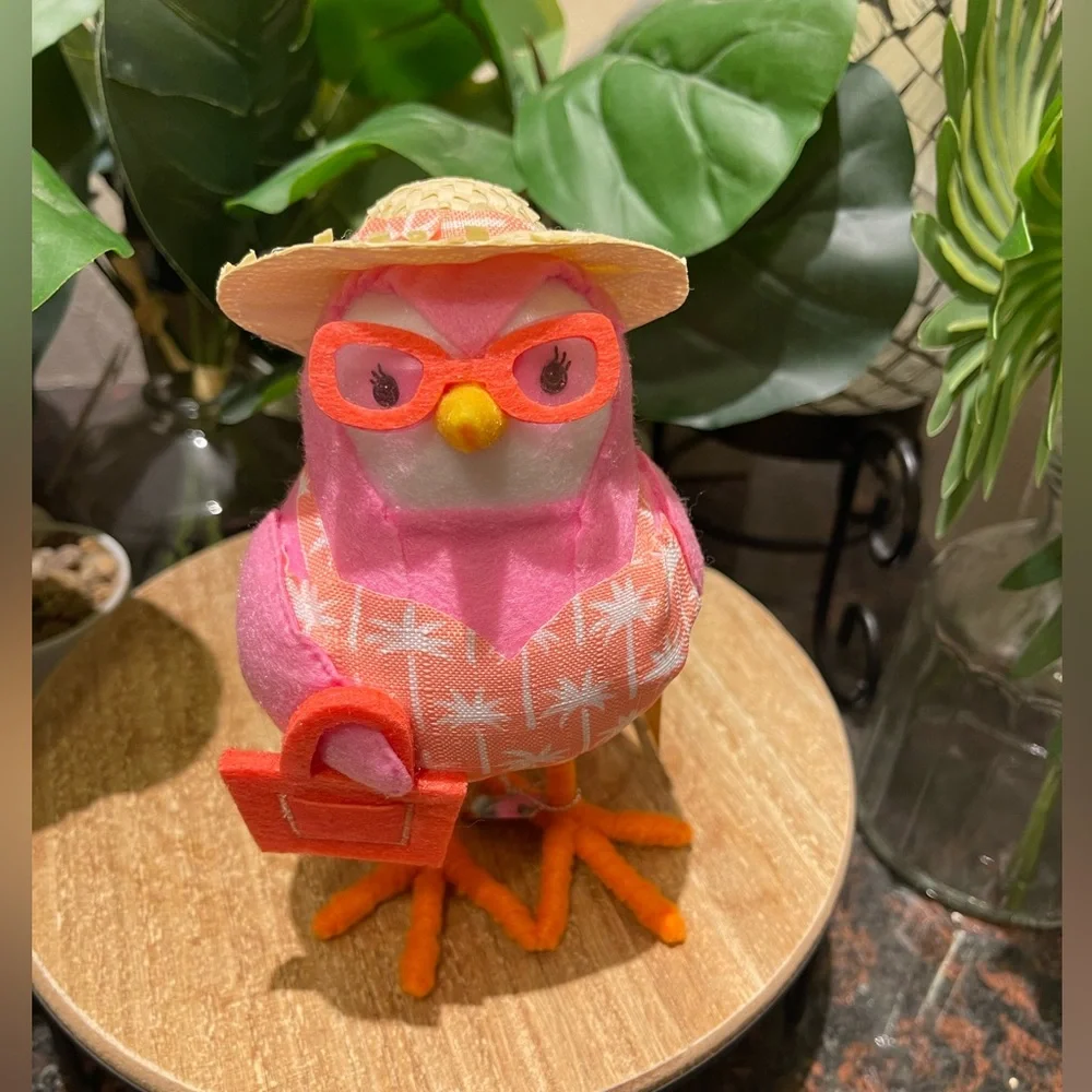 Target Sun Squad Summer Pink Fabric Beach Bird NWT